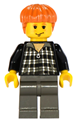 Ron Weasley wearing a black and white plaid shirt - hp032