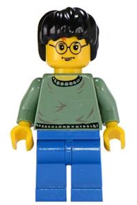 Harry Potter with sand green sweater torso and blue legs hp038