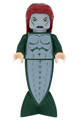 Merman with long dark red hair and a fish tail from Harry Potter - hp067