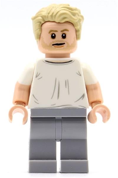 Lego man with online blonde hair