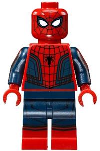 Spider-Man with black web pattern, red torso large vest, and red boots sh299