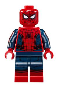 Spider-Man with a red torso, small vest, red boots, and black web pattern sh420