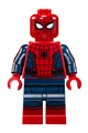 Spider-Man with a red torso, small vest, red boots, and black web pattern - sh420