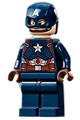 Captain America wearing a detailed suit with open mouth and reddish brown hands - sh729