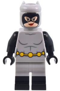 Catwoman Minifigure - Catwoman wearing a light bluish gray suit - sh961