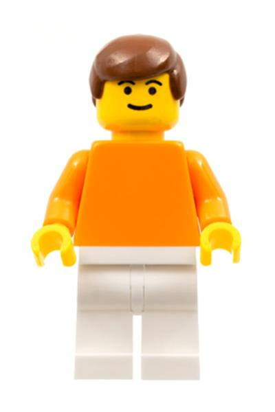 Male soc095 Plain Orange LEGO | Minifigure Torso with BrickEconomy