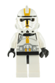 Clone Trooper from Episode 3 with yellow markings, no pauldron, and part of Star Corps - sw0128a