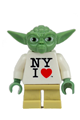 Yoda with a gray hair, wearing a "NY I Heart" torso from Toy Fair 2013 Exclusive - sw0465