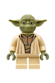 Yoda with olive green skin and a neck bracket accessory - sw0471