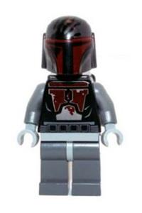 Mandalorian Super Commando with a head featuring a high brow pattern sw0495