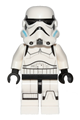 Stormtrooper with printed legs wearing a dark azure helmet with vents - sw0578