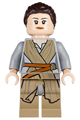 Rey wearing a dark tan tied robe - sw0677