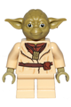 Yoda minifigure in olive green with belt pattern - sw0906