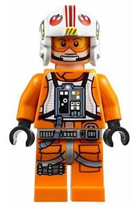 Pilot Luke Skywalker with printed legs and a visor that can be placed up or down sw0991