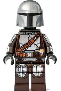 Din Djarin, also known as Mando, wearing silver Beskar armor and equipped with a jet pack sw1166