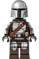 Din Djarin, also known as Mando, wearing silver Beskar armor and equipped with a jet pack - sw1166