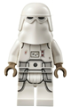 Snowtrooper with printed legs, dark tan hands, and a scowl - sw1179