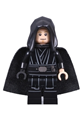 Jedi Master Luke Skywalker wearing a black hood and cape - sw1191