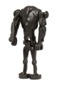 A Super Battle Droid with a narrow head, pearl dark gray color, and light indent on the chest - sw1321