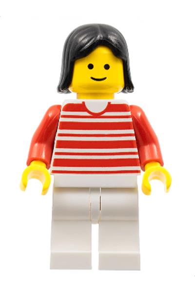 LEGO Man with Vertical Striped Top Minifigure