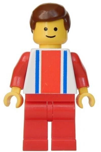 LEGO Male in Red & Blue Strip Shirt Minifigure ver009 | BrickEconomy