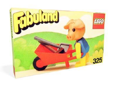 LEGO 325-2 Fabuland Percy Pig with His Barrow | BrickEconomy