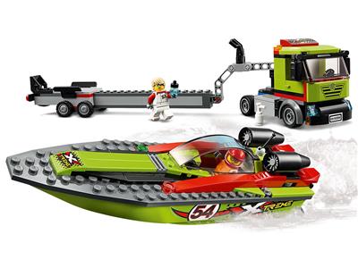 Lego city race boat transporter hot sale