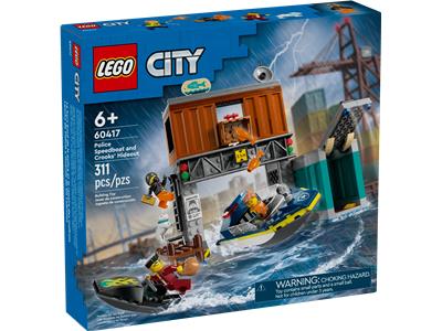 LEGO 60417 City Police Speedboat and Crooks' Hideout | BrickEconomy