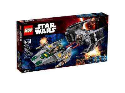 LEGO Star Wars 75150 pas cher, Le TIE Advanced de Dark Vador contre  l'A-wing Fighter