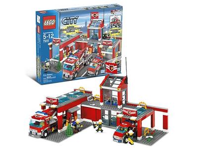 Lego city fire station sales 7945