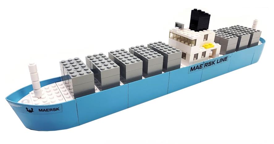 lego maersk container ship