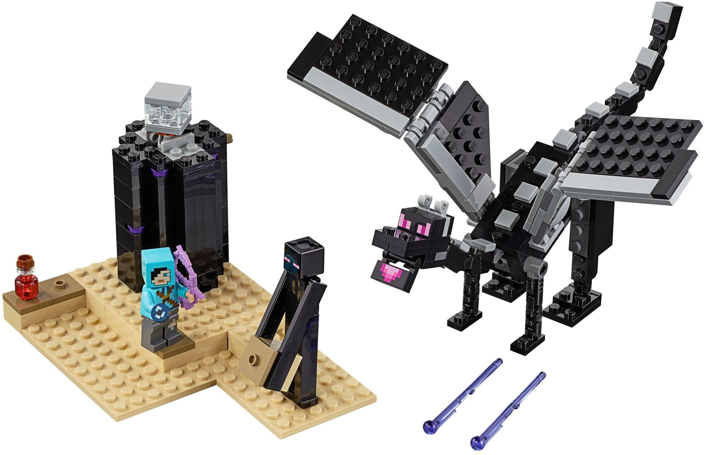 NEW LEGO Minecraft End Battle 21117 The Ender Dragon - Retired Open Damaged  Box