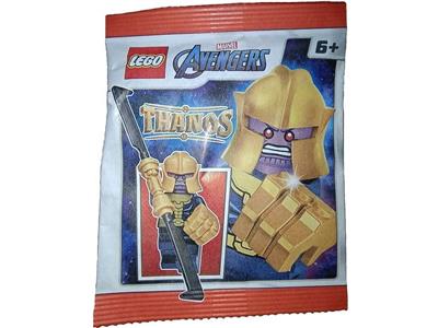 LEGO Superheroes: Thanos Minifigure with Infinity Sword and Blue Cape