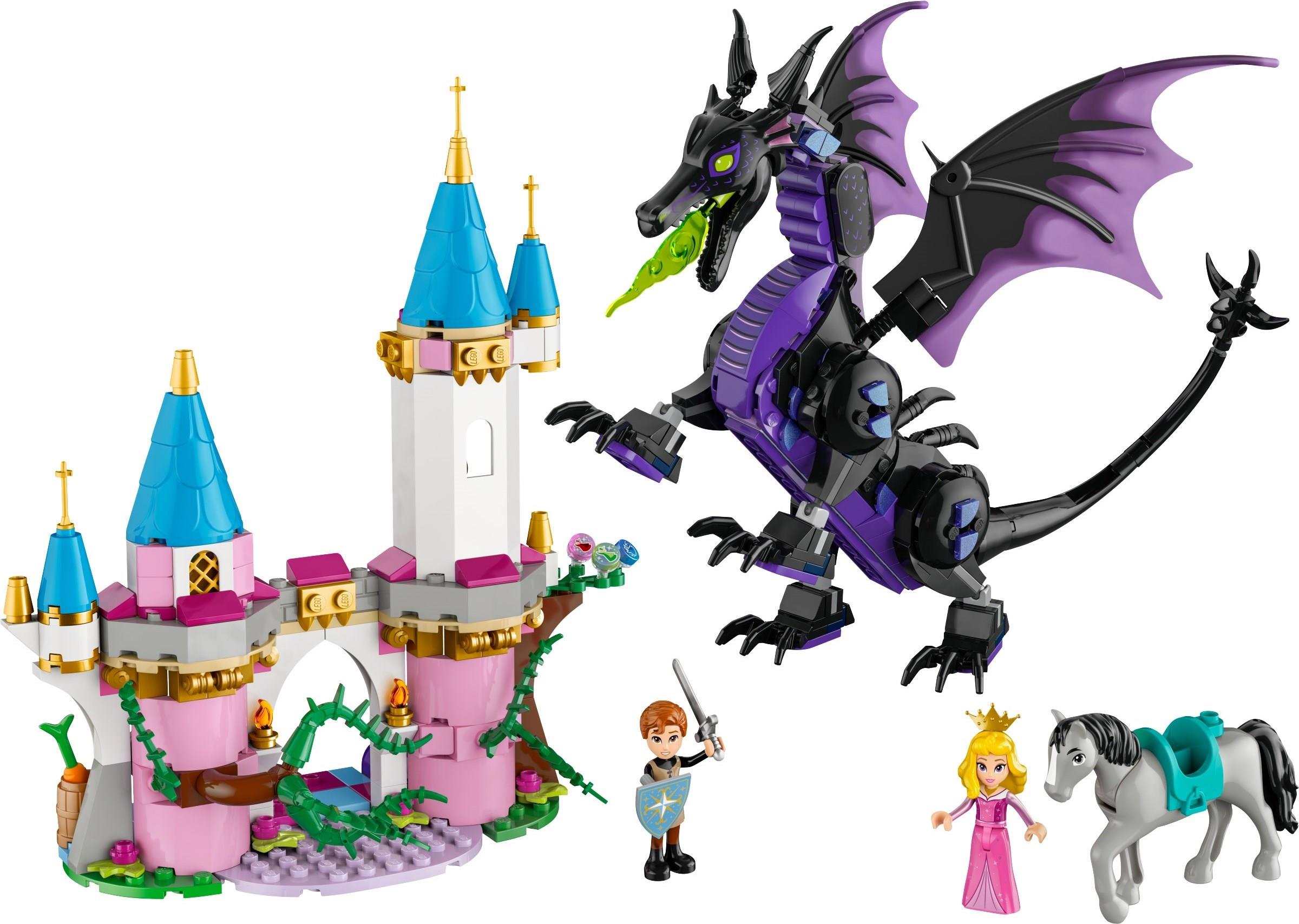 LEGO 43240 Disney Sleeping Beauty Maleficent's Dragon Form and Aurora's ...