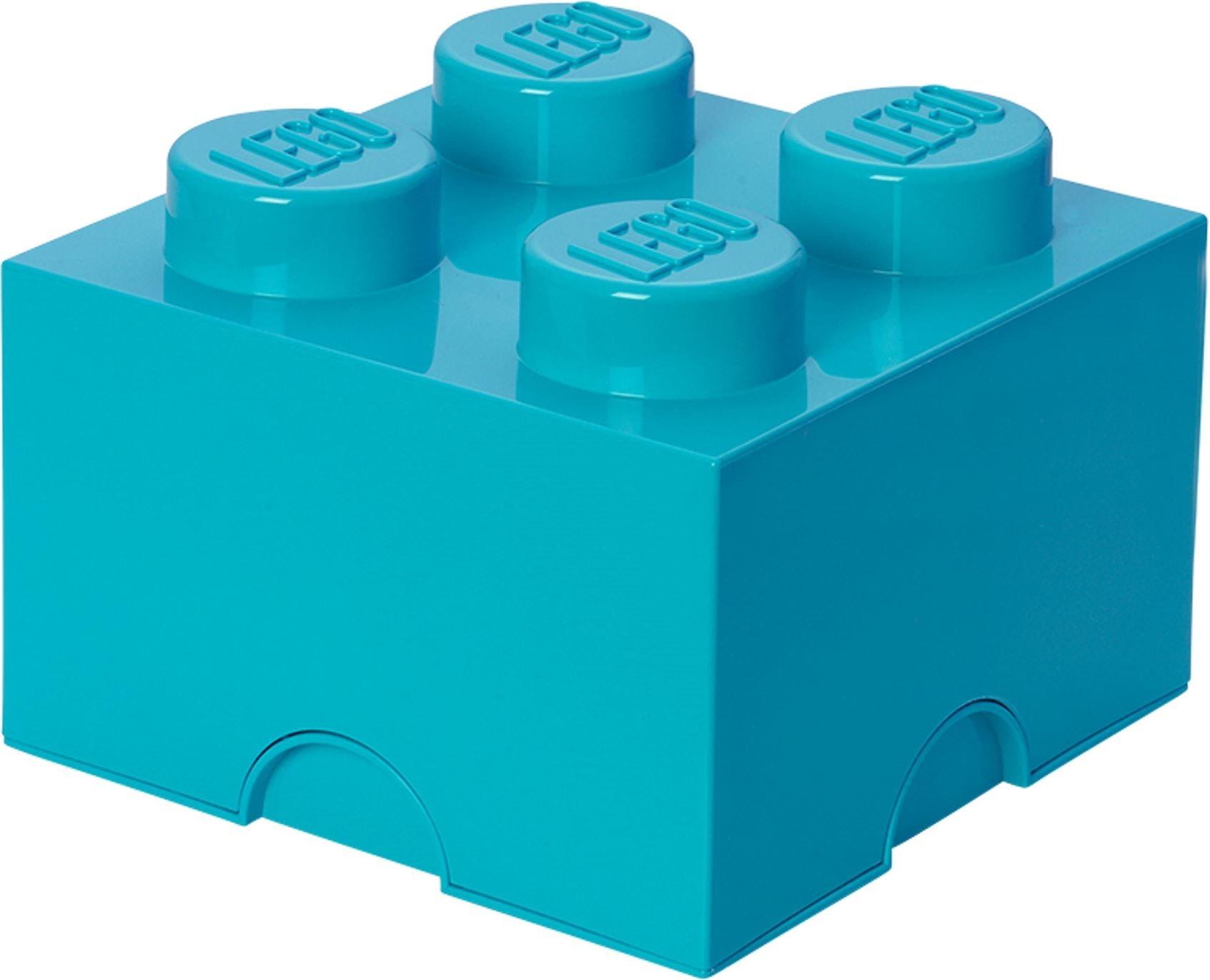 LEGO 5006936 4 Stud Storage Brick Azure Blue | BrickEconomy