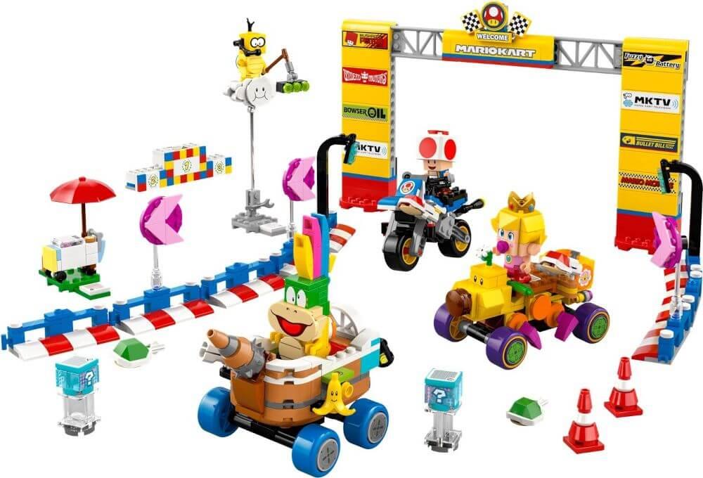 LEGO 72036 Super Mario Mario Kart Baby Peach & Grand Prix Set ...